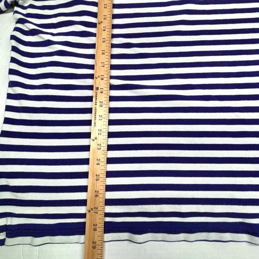 Polo Ralph Lauren Striped Polo Shirt Mens‎ XL Red Pony Logo Faded LSU GUC